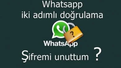 whatsapp iki adımlı doğrulama
